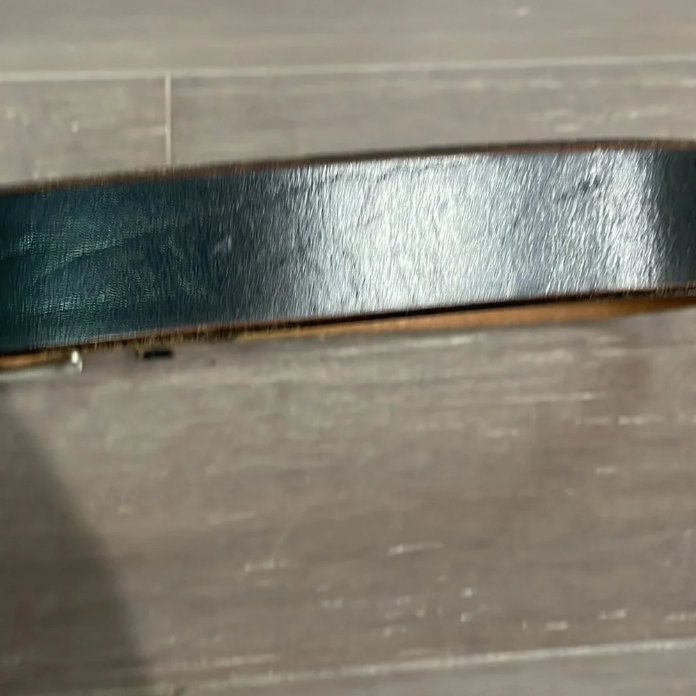Vintage Men’s Oil-Tanned Top Grain Cowhide distressed leather brown belt size 34